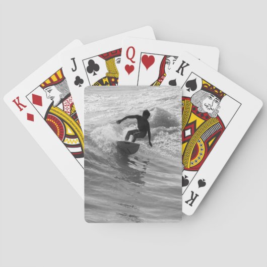 De golfgrayscale uitrusten speelkaarten (Achterkant)