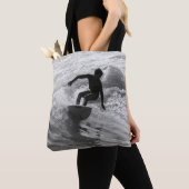 De golfgrayscale uitrusten tote bag (Dichtbij)