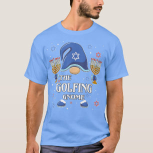 De Golfing Gnome Hanukkah Matching Family Pajama T-shirt