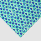 De golfpatroon van het art deco - turkoois en tissuepapier (Detail)