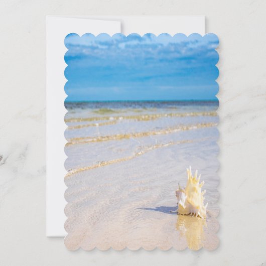 De golfslag van de knoeiboel ruilt de Datum Save The Date (Achterkant)