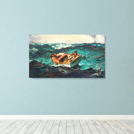 De Golfstroom Canvas Afdruk (Insitu (Houten vloer))