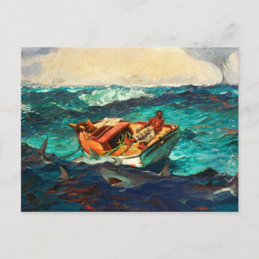 De Golfstroom door Winslow Homer Briefkaart (Voorkant)