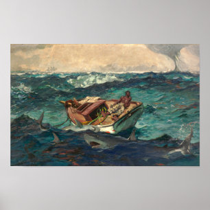 De Golfstroom Winslow Homer Poster