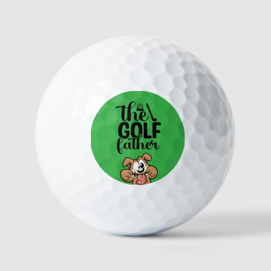 De golfvader: gewaagd en speels design golfballen (Voorkant)