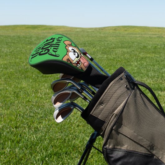 De golfvader: gewaagd en speels design golfheadcover (Insitu)