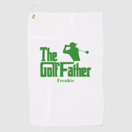 De golfvader met de naam Funny Golf Theme Golfhanddoek