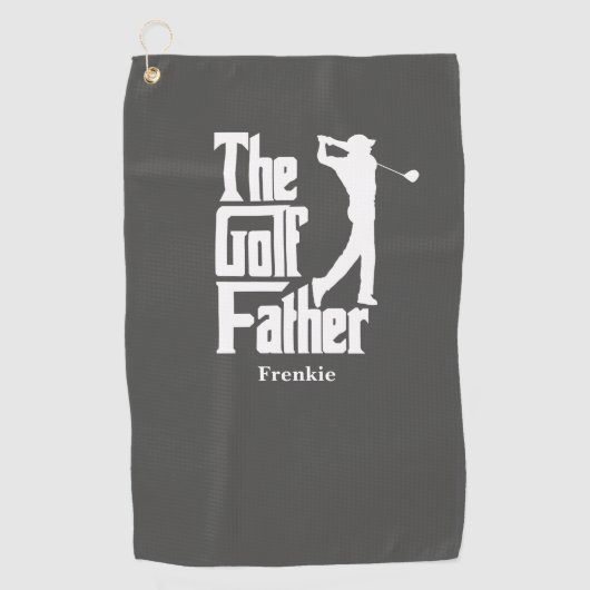 De golfvader met de naam Funny Golf Theme Golfhanddoek (Voorkant)