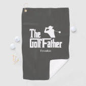 De golfvader met de naam Funny Golf Theme Golfhanddoek (Insitu)