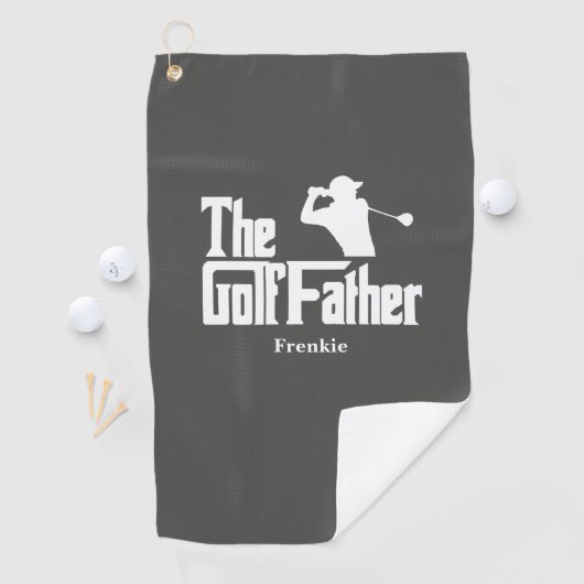 De golfvader met de naam Funny Golf Theme Golfhanddoek (Insitu)