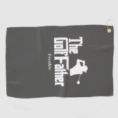 De golfvader met de naam Funny Golf Theme Golfhanddoek (Horizontaal)