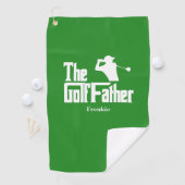 De golfvader met de naam Funny Golf Theme Golfhanddoek (Insitu)
