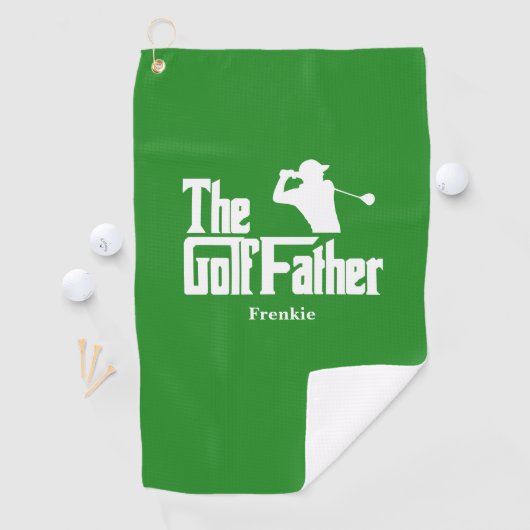 De golfvader met de naam Funny Golf Theme Golfhanddoek (Insitu)