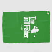 De golfvader met de naam Funny Golf Theme Golfhanddoek (Horizontaal)