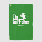 De golfvader met de naam Funny Golf Theme Golfhanddoek (Voorkant)