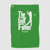 De golfvader met de naam Funny Golf Theme Golfhanddoek (Voorkant)