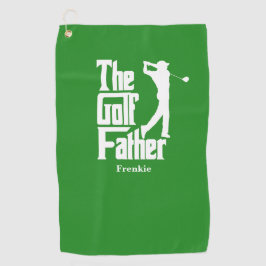 De golfvader met de naam Funny Golf Theme Golfhanddoek