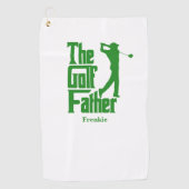 De golfvader met de naam Funny Golf Theme Golfhanddoek (Voorkant)