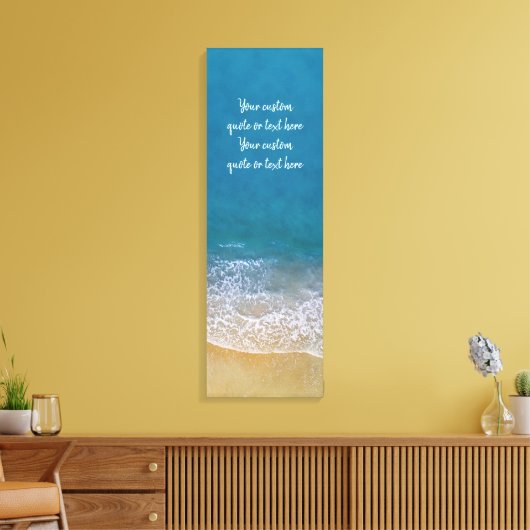 De golven canvas afdruk (Insitu (Woonkamer))