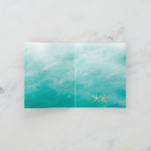 De Golven & de Zeester van het strand danken u Kaart (Binnen)