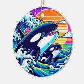 De golven overleven keramisch ornament (Links)