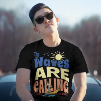 De golven roepen dat ik moet gaan surf 70s  t-shirt