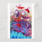 De golven uitrusten briefkaart (Voorkant)