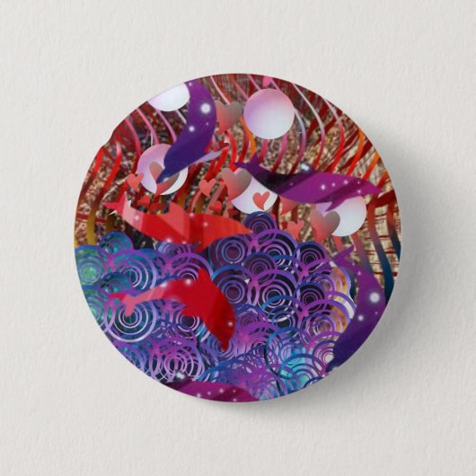 De golven uitrusten ronde button 5,7 cm (Voorkant)