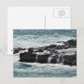 De golven van de oceaan op Kauai Briefkaart (Voorkant / Achterkant)