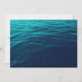 De Golven van de Turquoise Geometric sparen de Dat Save The Date (Achterkant)