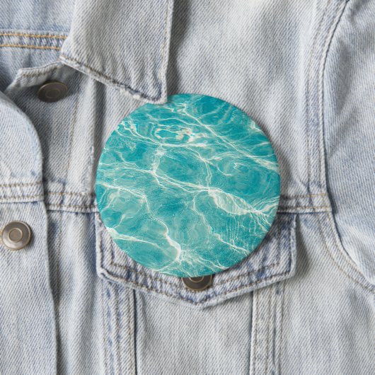 de golven van de zee ronde button 4,0 cm (In situ)