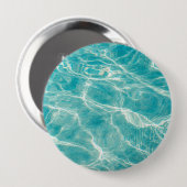 de golven van de zee ronde button 4,0 cm (Voorkant /achterkant)