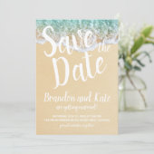 De Golven van het strand en Zand sparen de Datum Kaart (Staand voorkant)