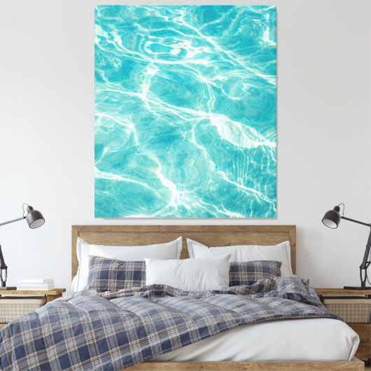 de golven van het zee canvas afdruk (Insitu (Slaapkamer))