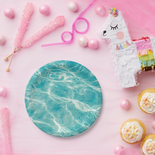 de golven van het zee papieren bordje (Feest)