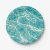 de golven van het zee papieren bordje (Voorkant)