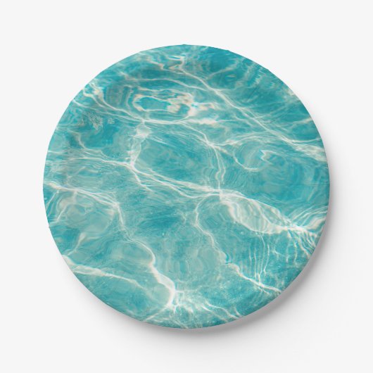 de golven van het zee papieren bordje (Voorkant)