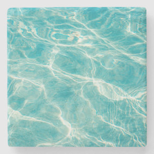 de golven van het zee stenen onderzetter