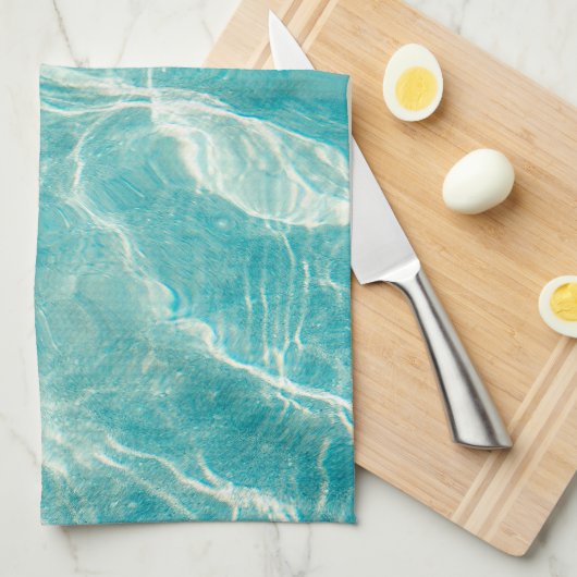 de golven van het zee theedoek (Quarter Fold)