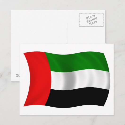 De golvende Vlag van de V.A.E Briefkaart (Voorkant / Achterkant)
