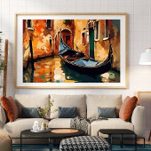 De gondel is niet omlijst poster