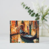 De Gondola Briefkaart (Staand voorkant)