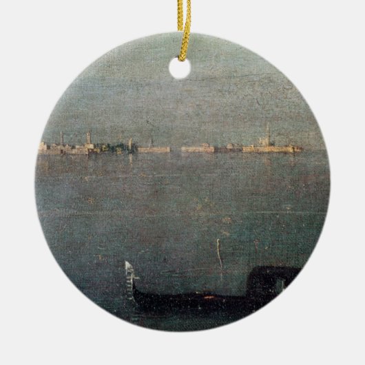 De Gondola op de lagune Keramisch Ornament (Voorkant)