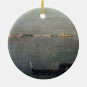 De Gondola op de lagune Keramisch Ornament (Achterkant)