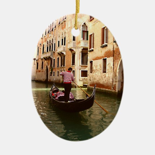 De Gondolier Keramisch Ornament (Voorkant)