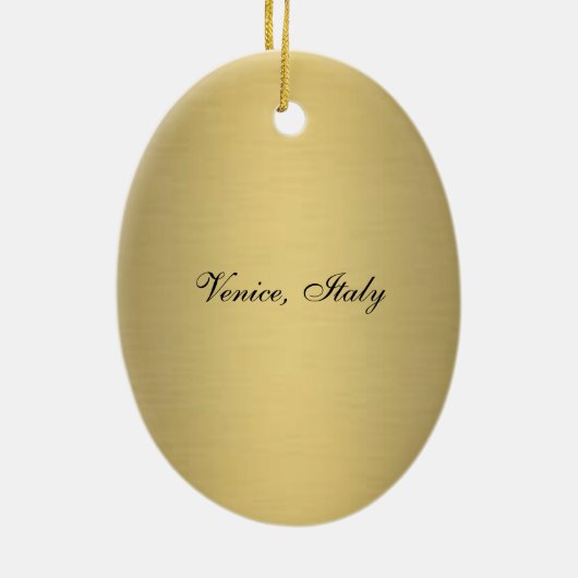 De Gondolier Keramisch Ornament (Achterkant)