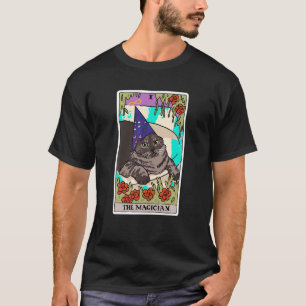 De goochelaar Cat Tarot Kaart Rider Waite Deck Hal T-shirt