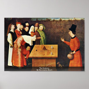 De goochelaar. Door Hieronymus Bosch Poster