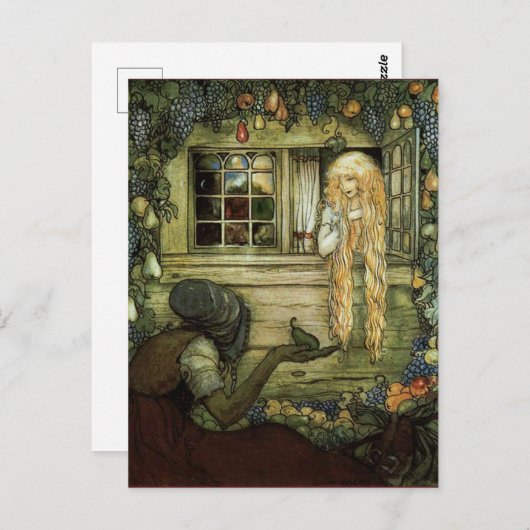 De goochelaars Cape John Bauer Poster Briefkaart (Voorkant / Achterkant)