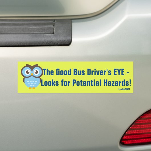 De Good Bus Driver... Signaal Bumpersticker (Op auto)